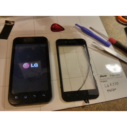Замена сенсорного экрана LG-P970